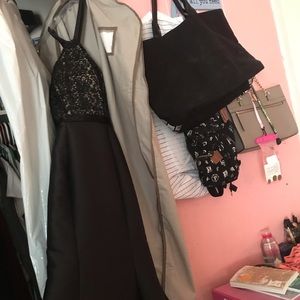 Black mermaid prom dress